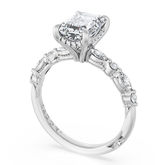 Emerald Solitaire Engagement Ring