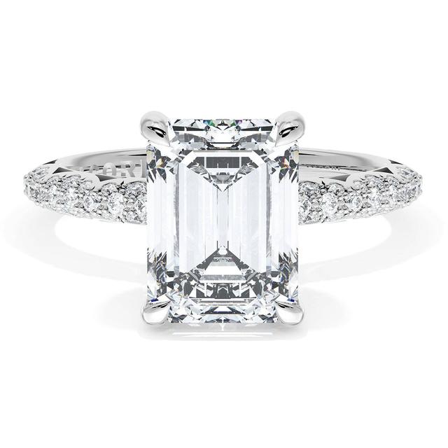 Emerald Bloom Engagement Ring