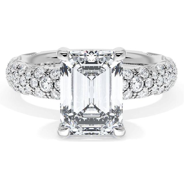 Emerald Bloom Engagement Ring