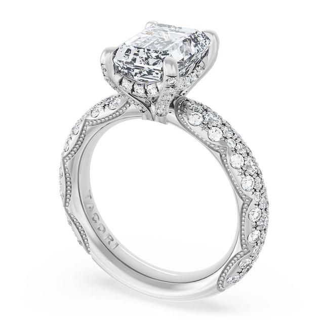 Emerald Bloom Engagement Ring