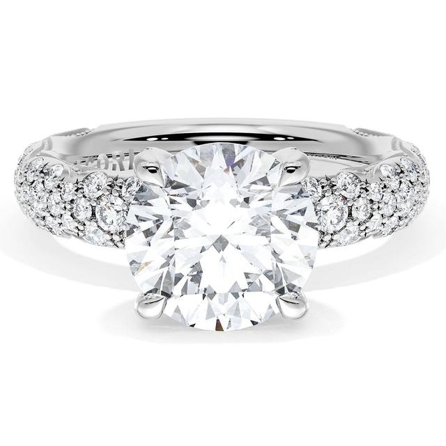 Round Bloom Engagement Ring