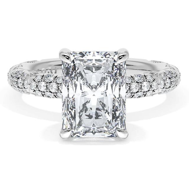 Radiant Bloom Engagement Ring