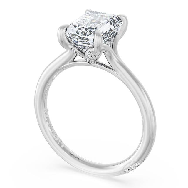 Emerald Solitaire Engagement Ring