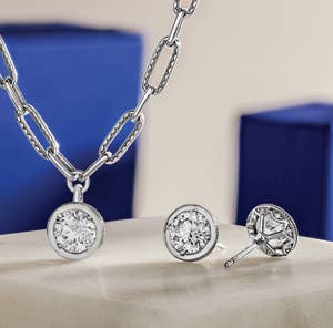 Graduation Gifts: Diamond necklace and earrings