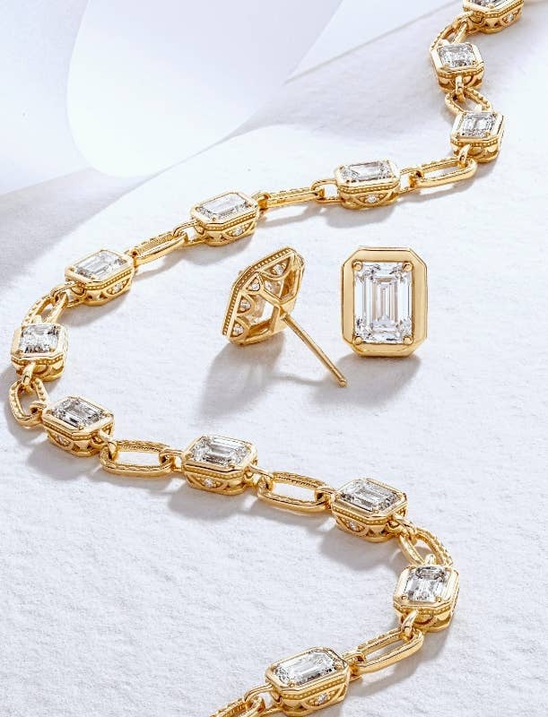Nadine's Edit - TACORI Allure diamond necklace and earrings