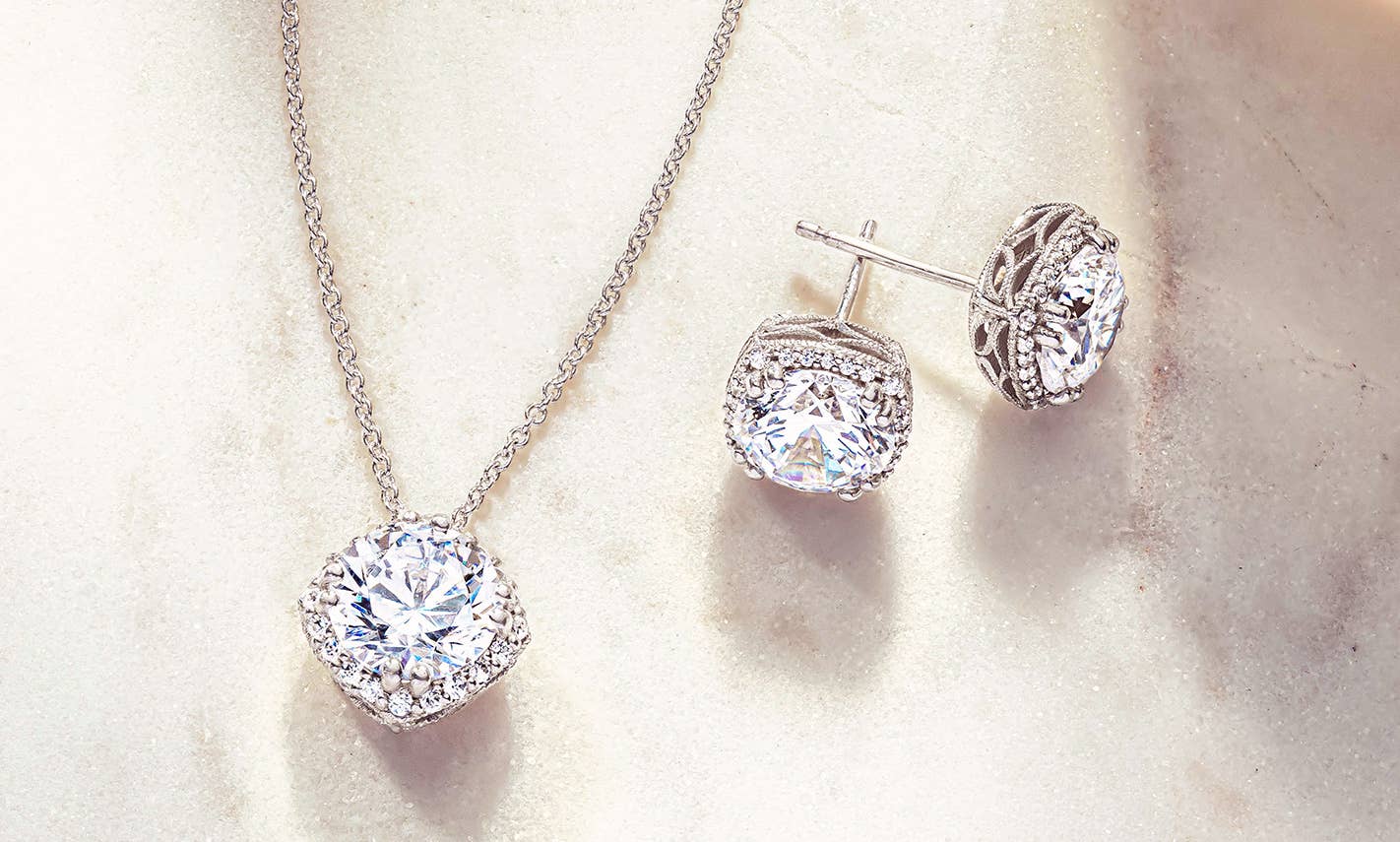 TACORI Bloom necklace and earrings