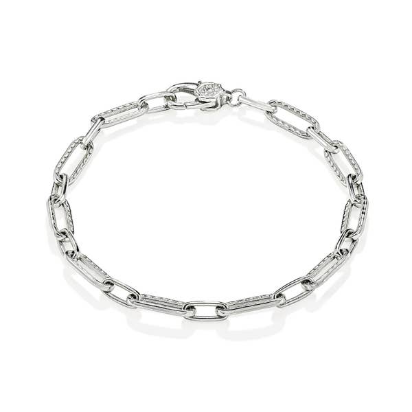 Link Bracelet in 18k White Gold - FB6767