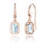 Sky Blue Topaz French Wire Earring - 1.4ct 