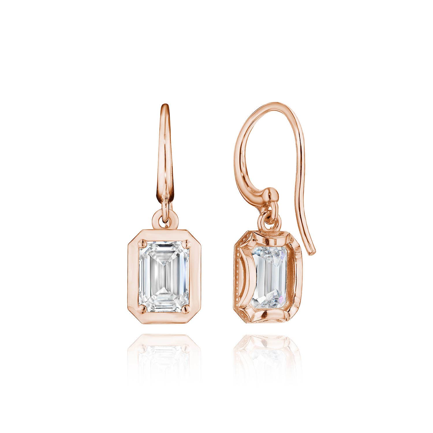 Diamond French Wire Earring - 1.5ct