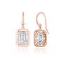 Diamond French Wire Earring - 4.1ct 