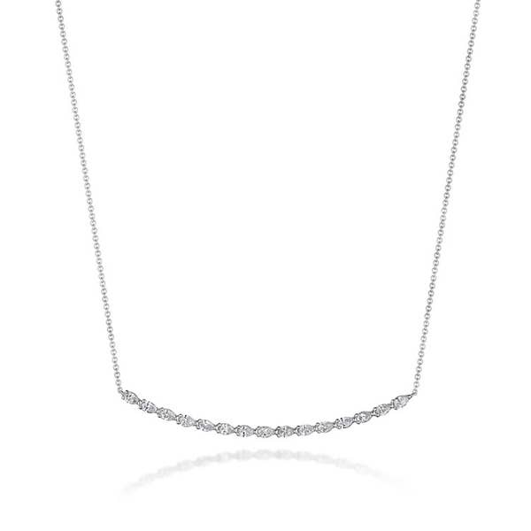 Diamond Necklace in 18k White Gold - FN67517