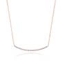 Pear Diamond Necklace in 18k Rose Gold 