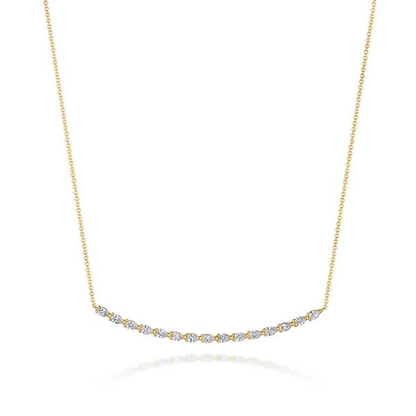 Diamond Necklace in 18k Yellow Gold - FN67517Y