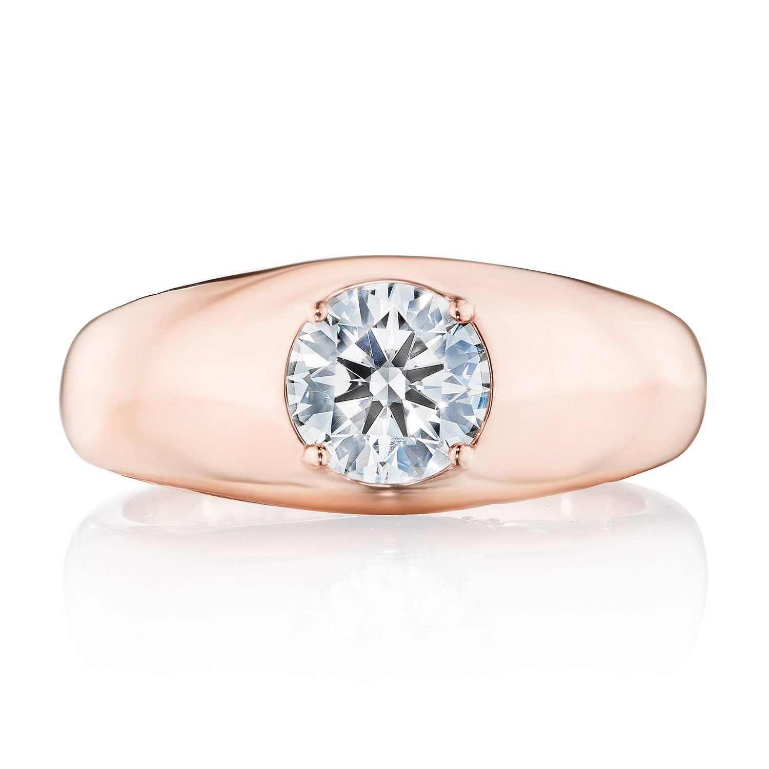 Domed Diamond Ring