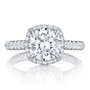 Round with Cushion Bloom Engagement Ring 