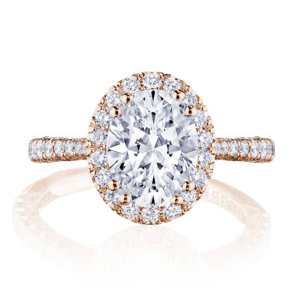 Oval Bloom Engagement Ring - ht2571ov9x7pk