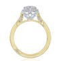 Round, Marquise Bloom Engagement Ring 