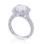 Round with Cushion Bloom Engagement Ring 
