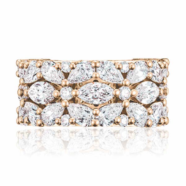 Classic Crescent RoyalT Fine Jewelry Geometric Wedding Band - HT26946512PK