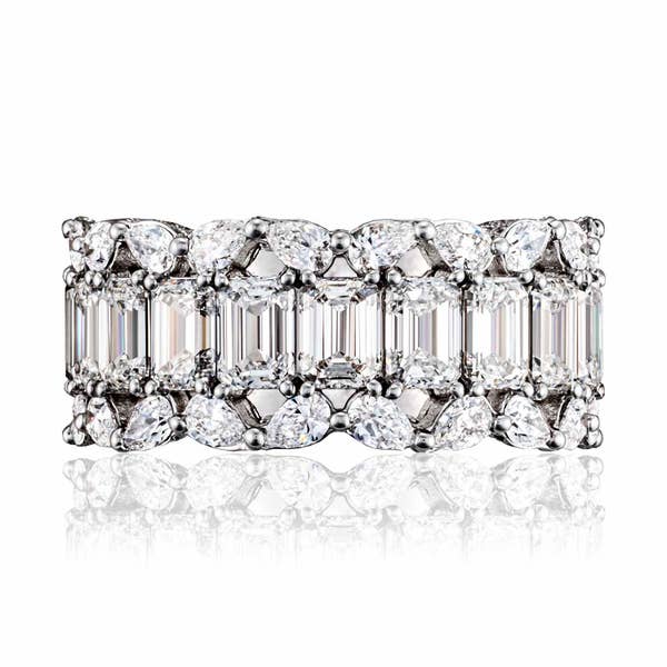 Classic Crescent RoyalT Fine Jewelry Geometric Wedding Band - HT2695712W