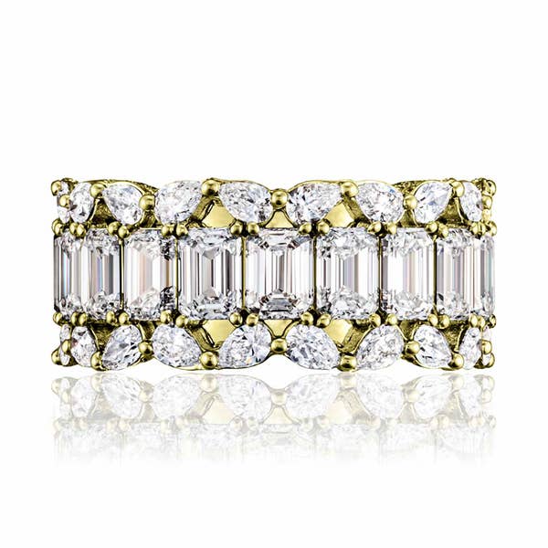 Classic Crescent RoyalT Fine Jewelry Geometric Wedding Band - HT2695712Y
