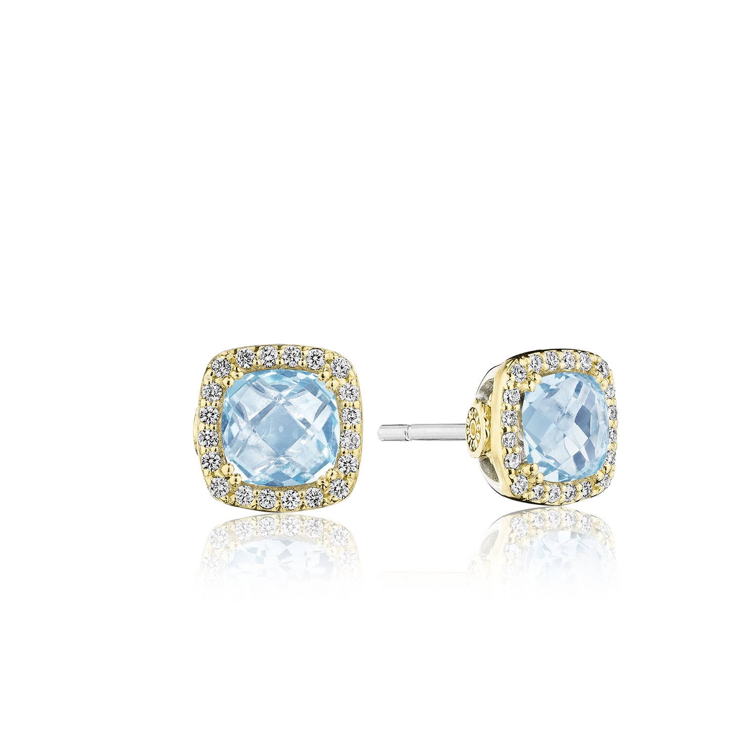 Tacori Triple Sky Blue Topaz Hoops Sterling Silver and 18KYG, Bead and  Crescent LV For Sale at 1stDibs