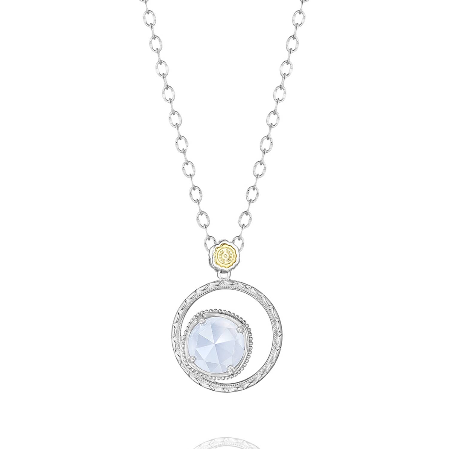Bold Bloom Necklace featuring Chalcedony