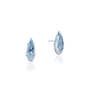 Pear-Shaped Gem Earrings with Sky Blue Topaz 