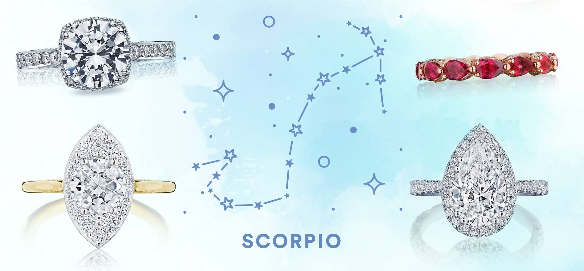 TACORI engagement rings for Scorpio zodiac sign