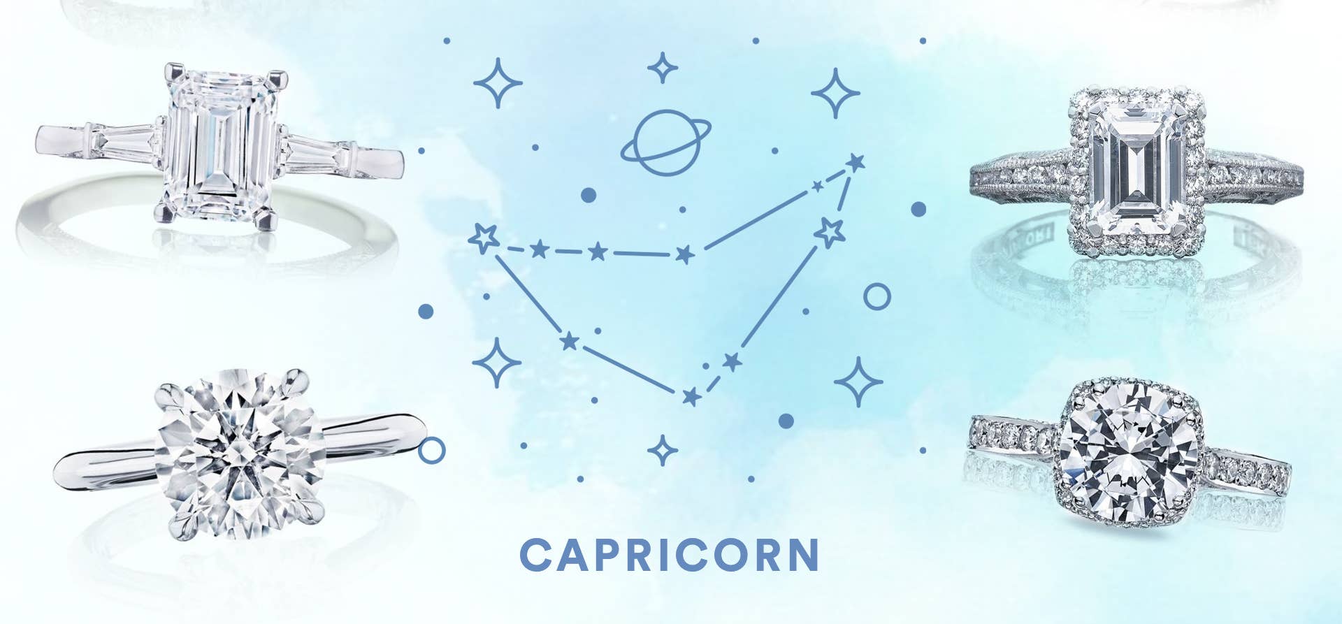 TACORI engagement rings for Capricorn zodiac sign