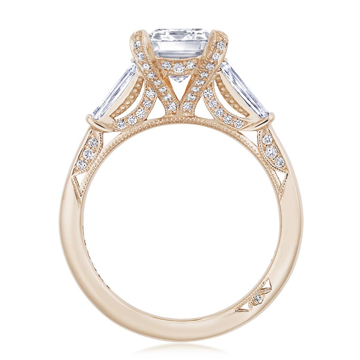 RoyalT engagement ring on white background
