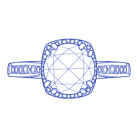 TACORI Spotlight Bloom diamond engagement ring