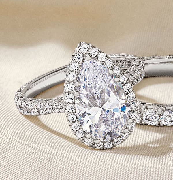 Browse our collection of pavé Engagement Rings